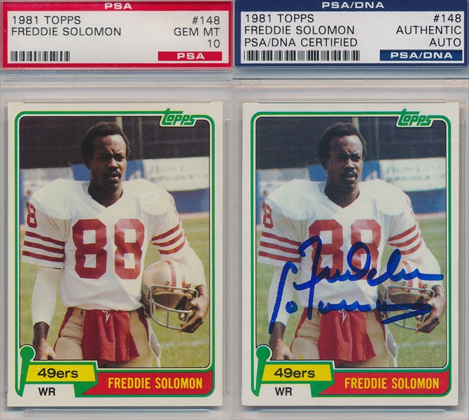 : 1981 Topps # 148 Freddie Solomon San Francisco 49ers