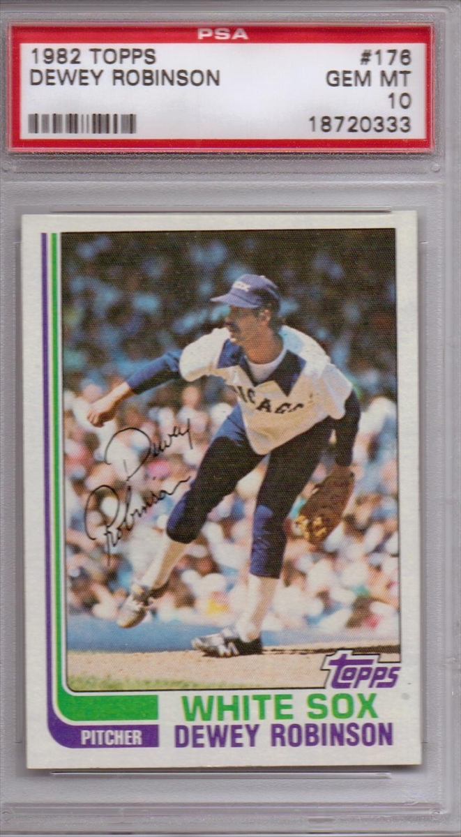  1982 Topps # 176 Dewey Robinson Chicago White Sox