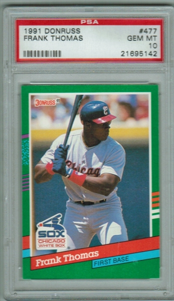 1991 O-pee-chee Premier Frank Thomas White Sox First Base 