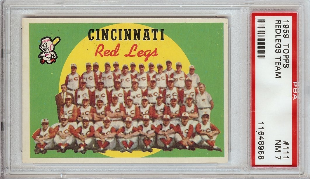 1956 Topps Cincinnati Reds Team Set