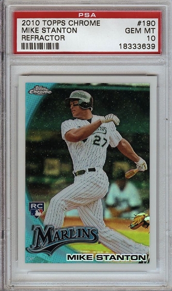 2010 Topps Chrome Wrapper Redemption Refractor 190 Giancarlo