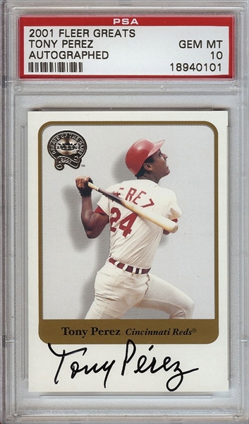 Tony Perez  PSA AutographFacts℠