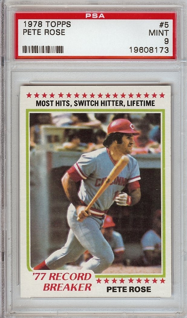 1978 PETE ROSE - Topps Baseball Card # 20 - CINCINNATI REDS