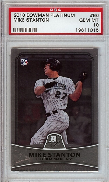 PSA Set Registry Showcase: Giancarlo Stanton rookies