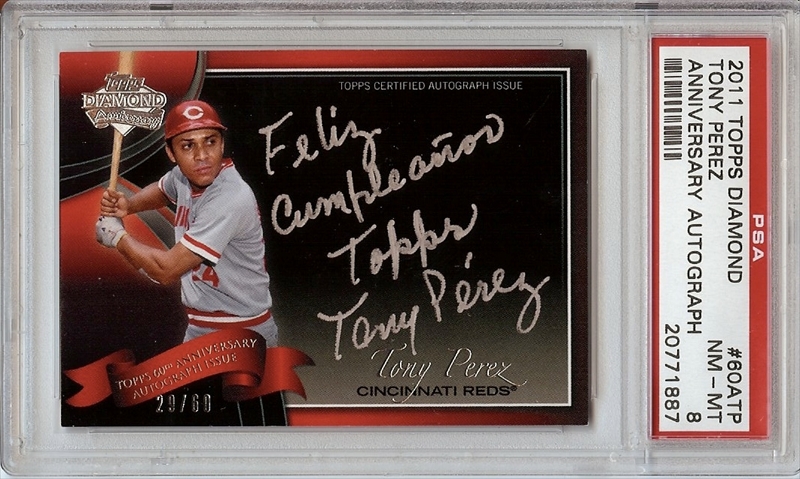 Tony Perez  PSA AutographFacts℠