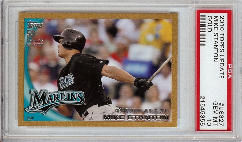 Sold at Auction: PSA 8 (NM-MT) 2010 Topps Chrome RC Mike Stanton