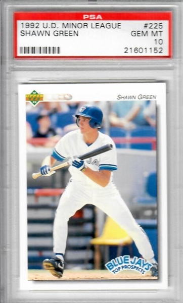 1992 Upper Deck Minor League #225 Shawn Green PSA 10 – Burbank