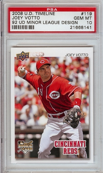 2008 Upper Deck 1st Edition Joey Votto PSA 9