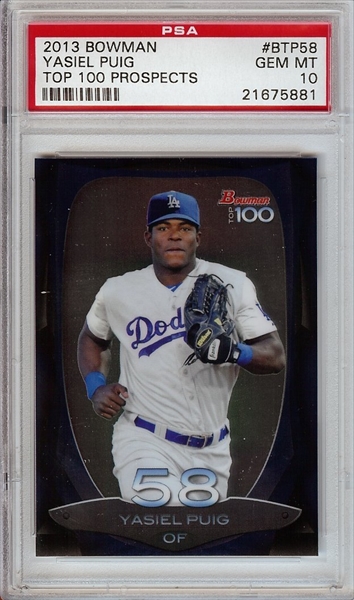 Puig, Yasiel 2013 Bowman Platinum Prospects Rookie