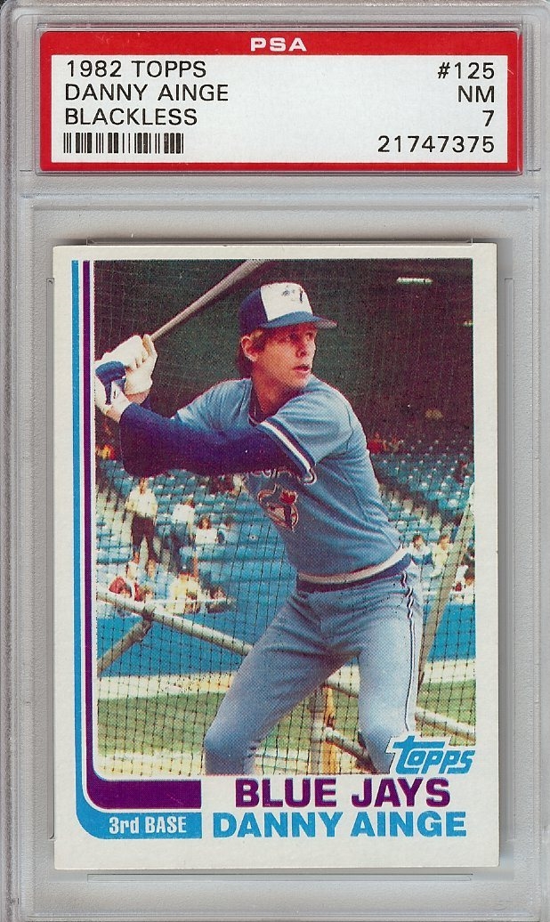 1982 Topps Danny Ainge 125 Toronto Blue Jays