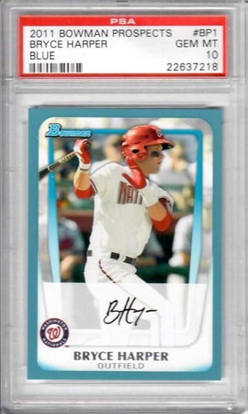 PSA Set Registry Showcase: Bryce Harper rookie cards