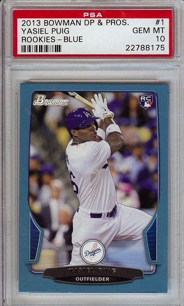 Yasiel Puig 2013 Panini Pinnacle Rookie Card