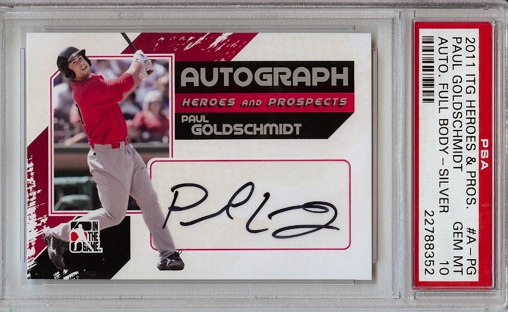 Paul Goldschmidt Autographed Signed PSA/DNA Authentic Autograph