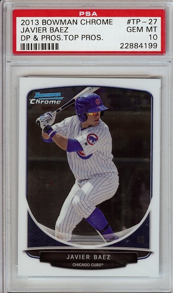 Javier Baez Chicago Cubs 2015 Bowman # 150 Rookie Card