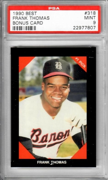 Rookie Card Showcase: 1990 Leaf Frank Thomas