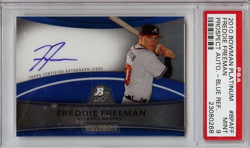 Freddie Freeman Rookie 2010 Bowman Platinum Prospects