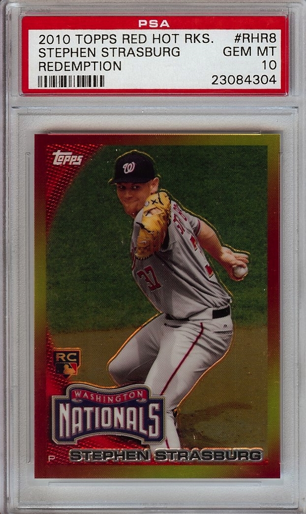 STEPHEN STRASBURG 2010 Topps # RC7 baseball card NATIONALS 10 ROOKIE RC