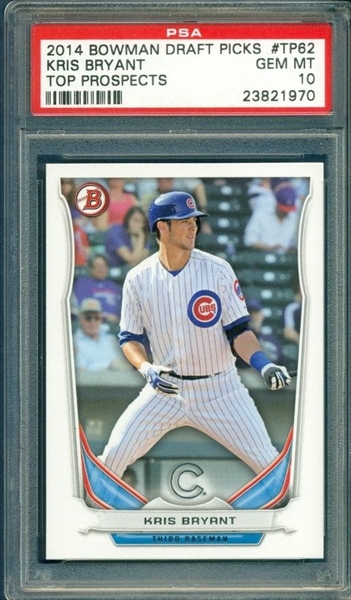 KRIS BRYANT 2013 GOLD ROOKIE DAYTONA CUBS MINOR LEAGUE ROOKIE at