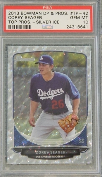 Sold at Auction: Corey Seager Signed 2010 Bowman Chrome Draft Prospects  #BDPP108 (Beckett COA)