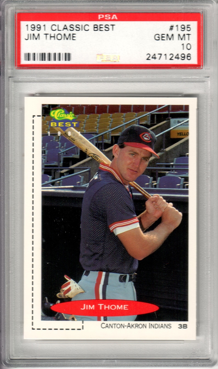 1992 UPPERDECK SCOUTING REPORT # SR22 JIM THOME ROOKIE