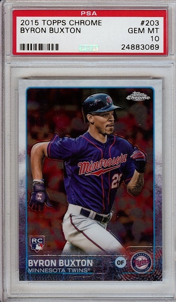 おすすめポイント ToppsChrome2015 203 BYRON BUXTON RC ルーキー