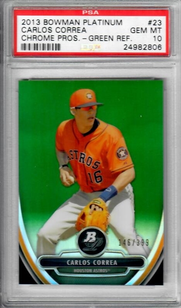 PSA Set Registry Showcase: Carlos Correa rookie cards