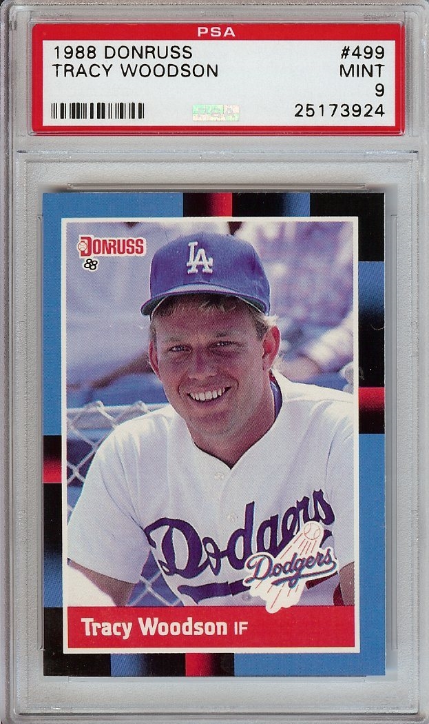 Steve Sax autographed baseball card (Dodgers) 1987 Donruss