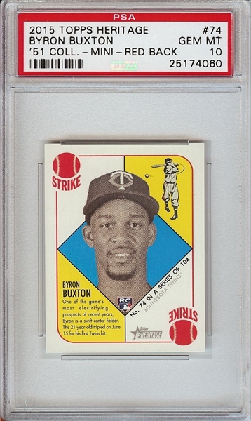 販売の人気 ToppsChrome2015 203 BYRON BUXTON RC ルーキー - タレント