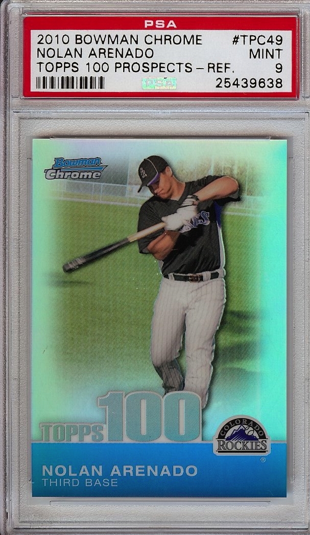 Nolan Arenado Rookie Card 2013 Bowman Chrome Green