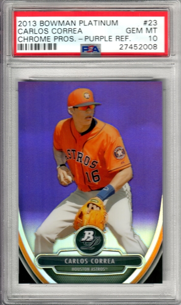 PSA Set Registry Showcase: Carlos Correa rookie cards