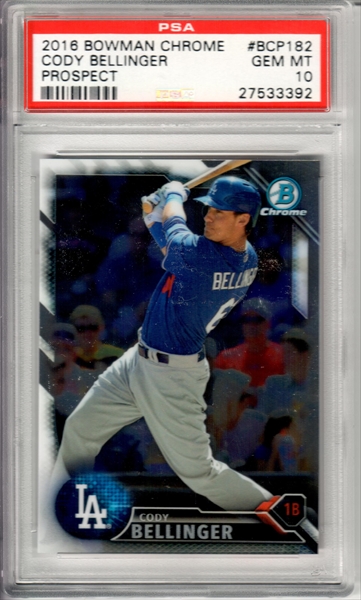 2017 Topps Chrome Update Red Refractor hmt10 Cody Bellinger Rookie