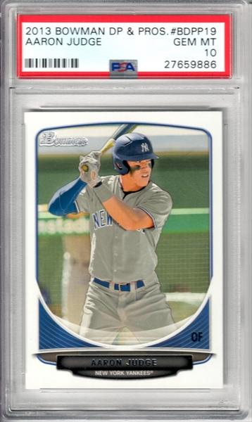 Aaron Judge Rookie Card 2017 Topps Holiday #99 PSA 9