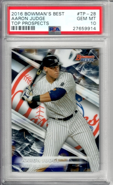 2013 Bowman Chrome Aaron Judge Rookie Card – Signed Auto RC PSA Graded 10