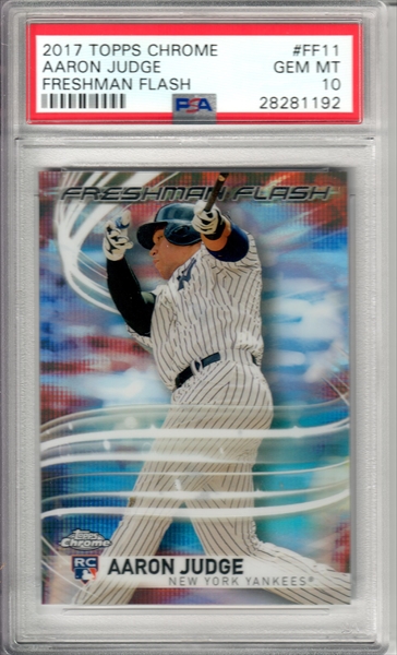 Aaron Judge Rookie Card 2017 Topps Chrome Freshman Flash #ff11 BGS 9.5