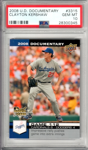 Baseball, Clayton Kershaw Rookie Set Published Set: mcholke 