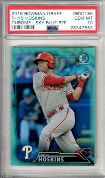 2018 Topps Chrome Rhys Hoskins 1983 Topps Refractors Philadelphia Phi