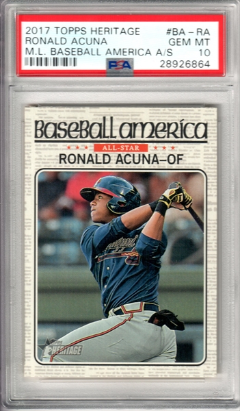 PSA Set Registry Showcase: Ronald Acuna Jr. rookie cards