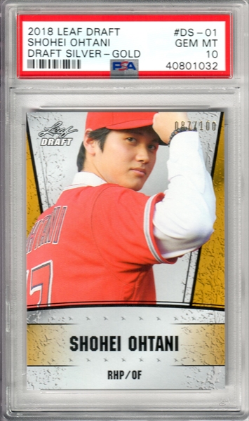 SHOHEI OHTANI 2018 Leaf Limited Edition Rookie Baseball Card LE-01