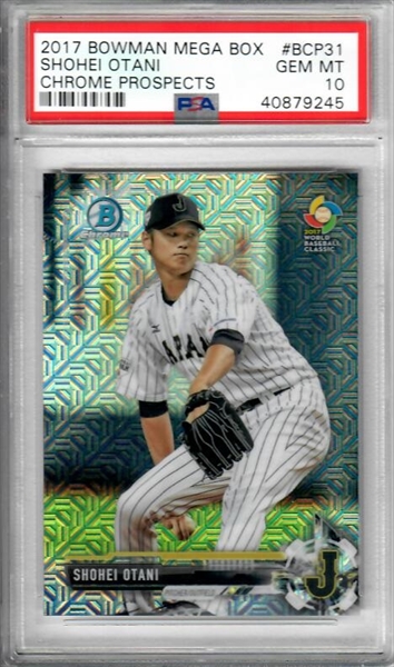 Shohei Ohtani 2018 Leaf Ohtani Rookie Achievement #RA01 RC (PSA 10