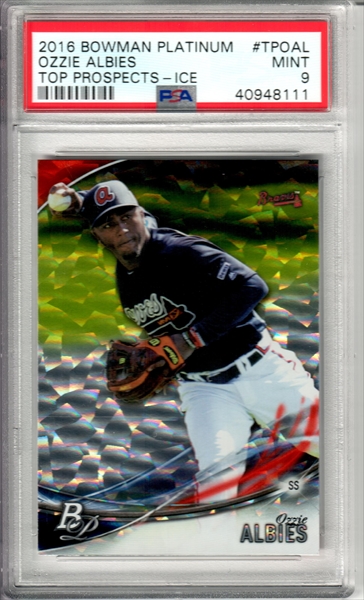  2018 Topps Opening Day Blue Foil #13 Ozzie Albies Baseball  Rookie Card : Collectibles & Fine Art