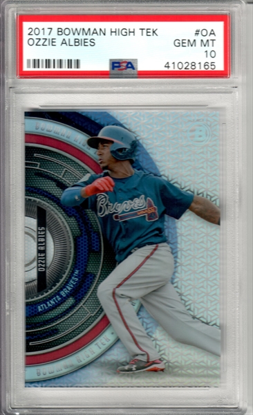  2018 Topps Opening Day Blue Foil #13 Ozzie Albies Baseball  Rookie Card : Collectibles & Fine Art