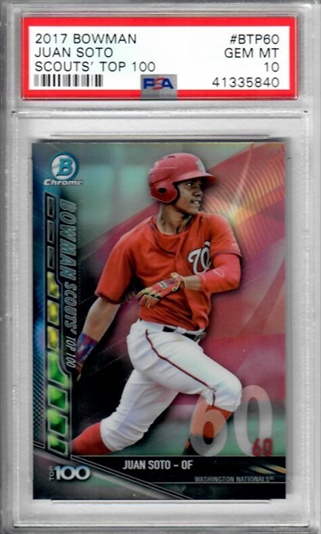 PSA Set Registry Showcase: Juan Soto rookie cards