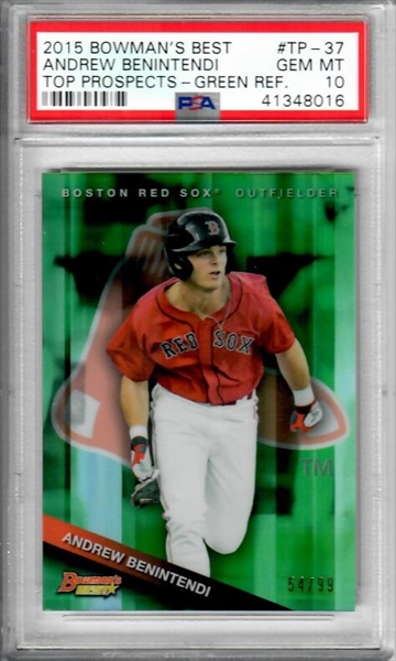 Andrew Benintendi Boston Red Sox 2017 Topps Finest # 66 Rookie Card