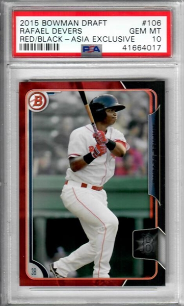 Rafael Devers Holiday Mega Box Jersey Card