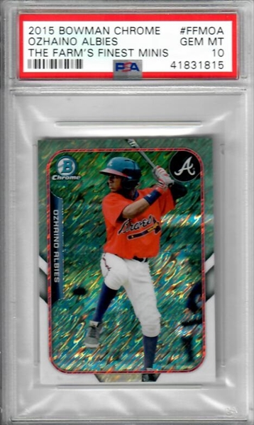 2018 Topps Opening Day Blue Foil #13 Ozzie Albies Baseball  Rookie Card : Collectibles & Fine Art