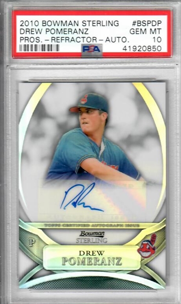 J A Pollock 2009 Bowman Sterling Prospects Auto Signed Rookie Card rC QUANTITY 
