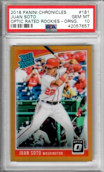 PSA Set Registry Showcase: Juan Soto rookie cards