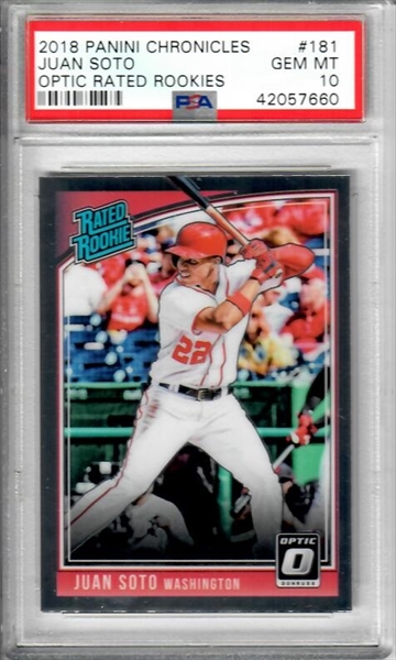 2018 Topps Five Star Baseball #FSA-JSO Juan Soto Certified Autograph Rookie  Card