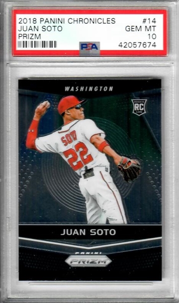 PSA Set Registry Showcase: Juan Soto rookie cards