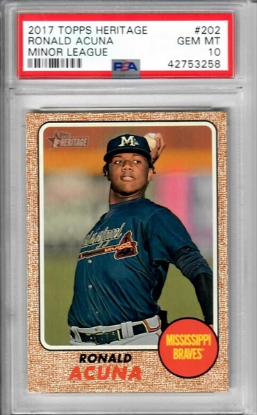 PSA Set Registry Showcase: Ronald Acuna Jr. rookie cards